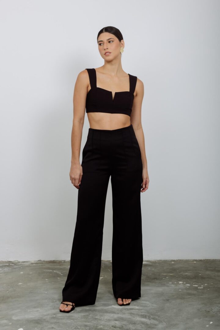 Calça Cetim Alfaiataria