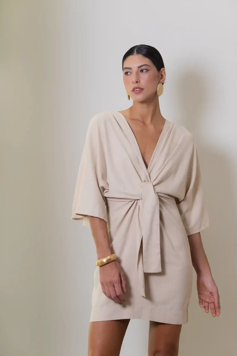 Vestido Amarração Curto
