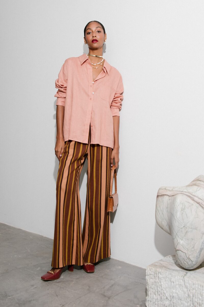 Pantalona Linho Listra