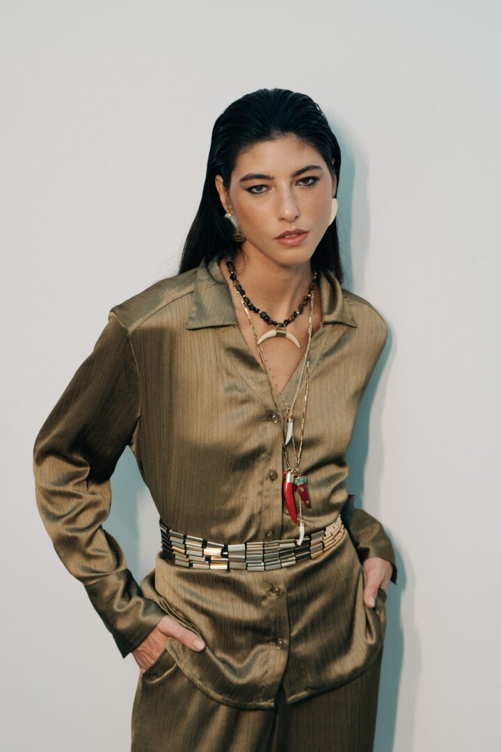 Camisa Textura Cetim