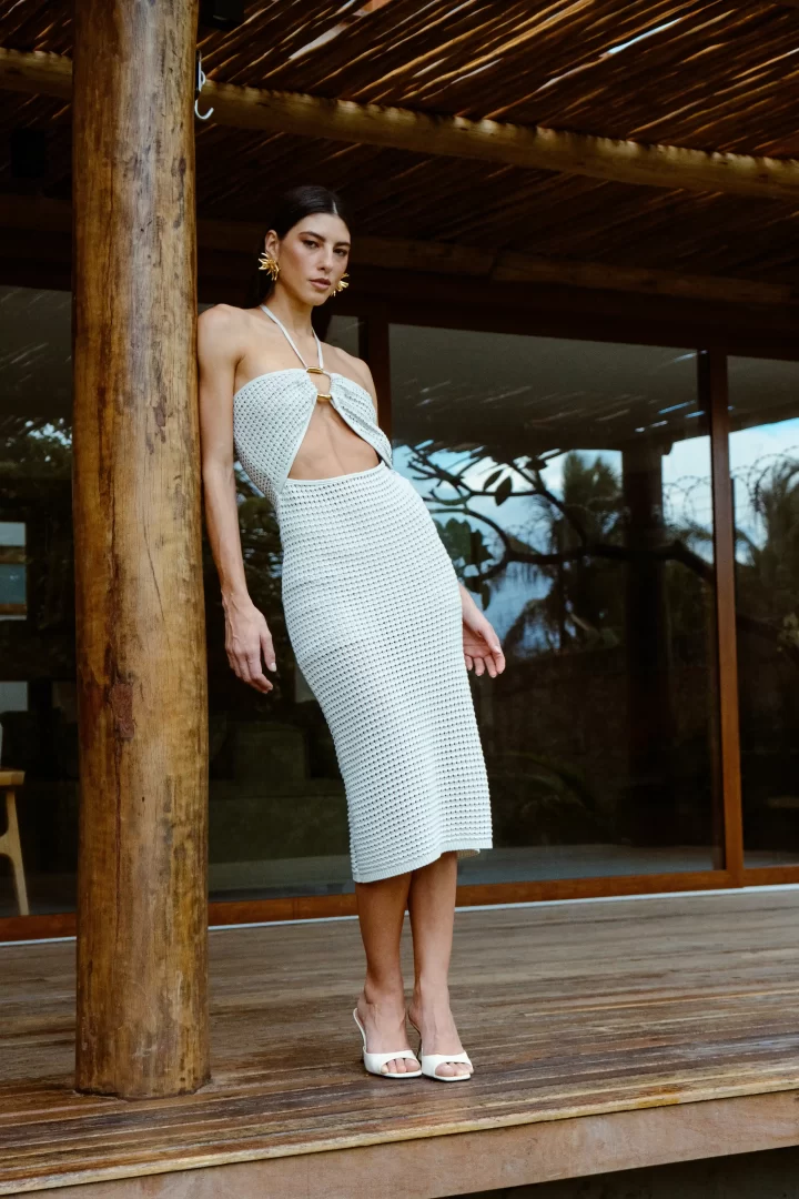 Vestido Tricot Recorte