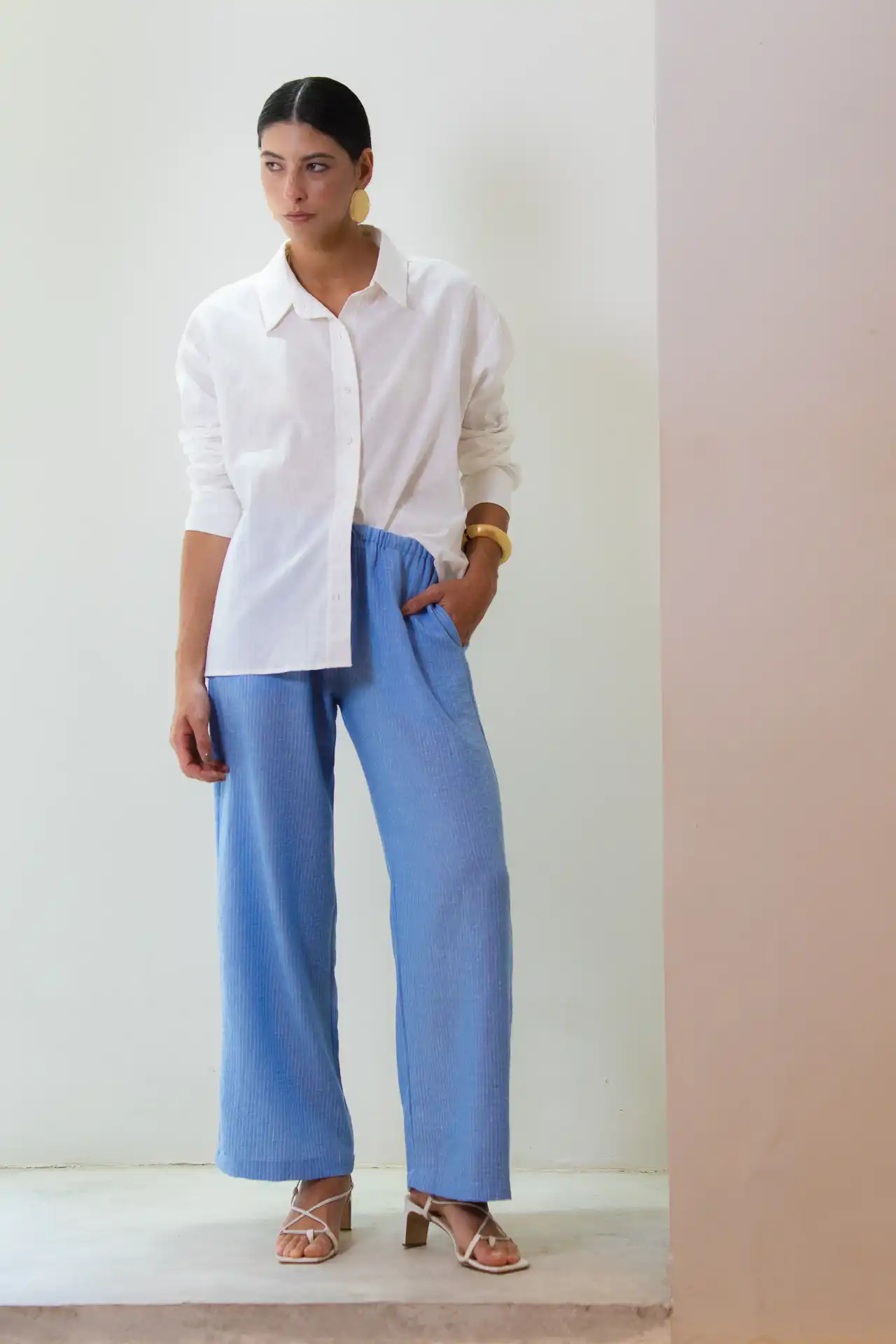 Calça Listra Amarração