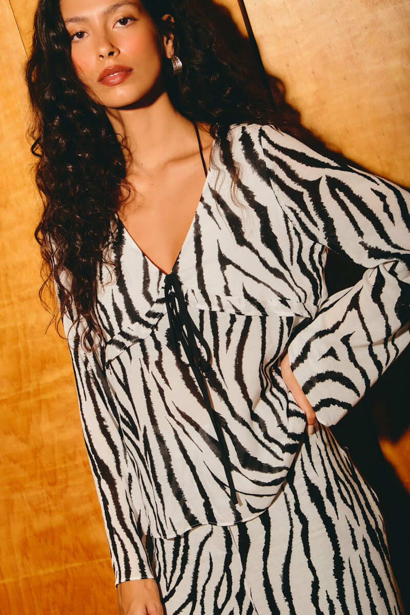Alternative view of Calça Viscose Zebra