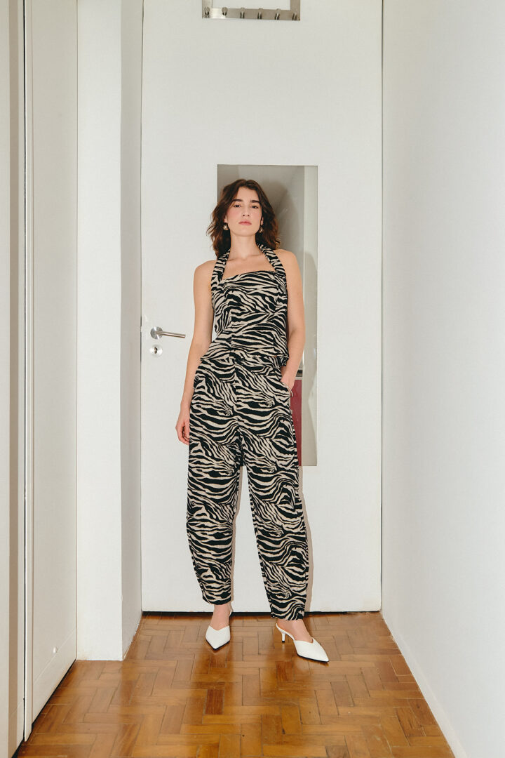 Calça Jacquard Zebra