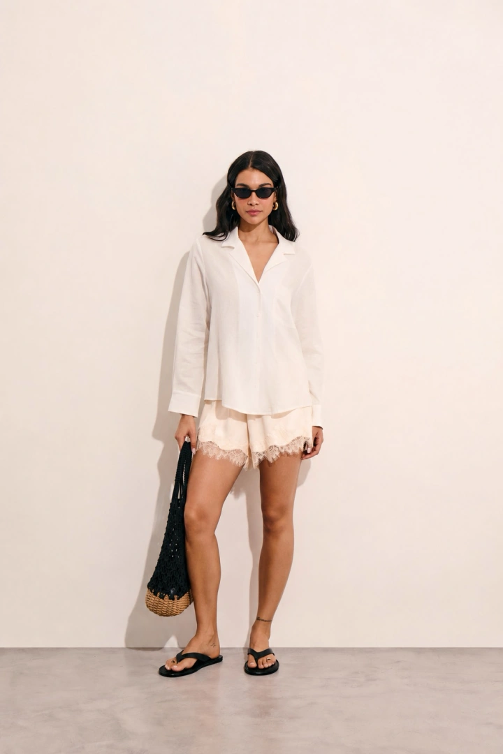 Short Renda Cetim